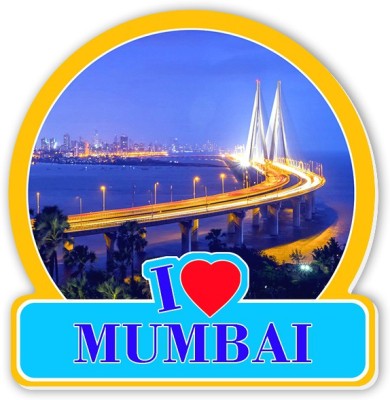 Regalocasila I Love Mumbai Acrylic Fridge Magnet Pack of 1(Multicolor)