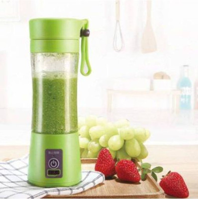 ROAR Pro Fruit Juicer 200 W Juicer Mixer Grinder(IRH_534B_ Portable Electric Fruit Juicer Maker/Blender USB Rechargeable Mini Juicer/ Work as power bank also | 1 Jar | Green)