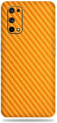 Jeeva Creation Realme 7Pro Mobile Skin(Ultra Super Golden Carbon Fiber Skin With High Matte Finish.)