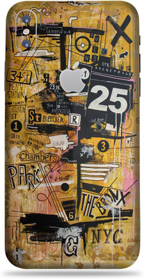 AsSkin Apple iPhone X Mobile Skin(Ultra multicolor graffiti Skin With High Matte Finish..)