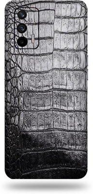 AsSkin Realme X7 Max Mobile Skin(Ultra Super Black Crocodile Skin With High Matte Finish.)