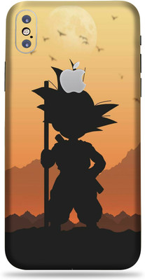 LAMHA Apple iPhone X Mobile Skin(Ultra Super Goku Sunset With High Matte Finish.)