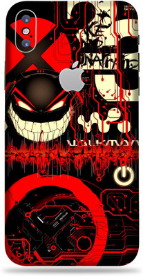 AsSkin Apple iPhone X Mobile Skin(Ultra red graffiti Skin With High Matte Finish..)