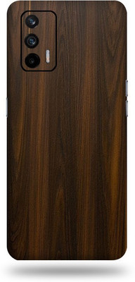 LAMHA Realme X7 Max Mobile Skin(Ultra Super Mahogany Wood With High Matte Finish.)