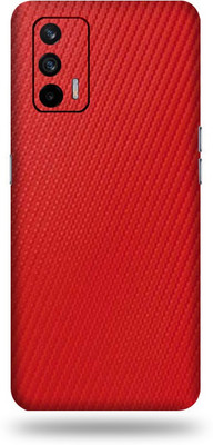 LAMHA Realme X7 Max Mobile Skin(Ultra Super Red Carbon Fiber With High Matte Finish.)