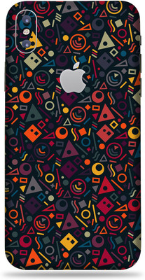 BUGGU Apple iPhone X, Apple iPhone X Mobile Skin(Ultra Super Geometric Shape Skin With High Matte Finish., Mobile Skin (Back+Side+Camera))