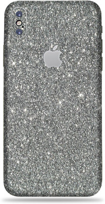 BUGGU Apple iPhone X, Apple iPhone X Mobile Skin(Ultra Super Grey Glitter Skin With High Matte Finish., Mobile Skin (Back+Side+Camera))