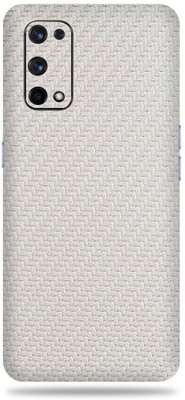 Jeeva Creation Realme 7Pro Mobile Skin(Ultra Super White Carbon Fiber Skin With High Matte Finish.)