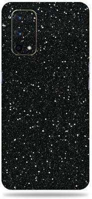 Jeeva Creation Realme X7 Pro 5G, real me x 7 pro 5g Mobile Skin(Ultra Super Black Glitter Skin With High Matte Finish.)