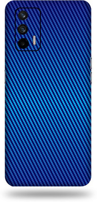 AsSkin Realme X7 Max Mobile Skin(Ultra Super Blue Carbon Fiber With High Matte Finish.)