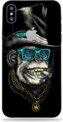 AsSkin Apple iPhone X, Apple iPhone X Mobile Skin(Ultra Super smart and crazy monkey With High Matte Finish.)