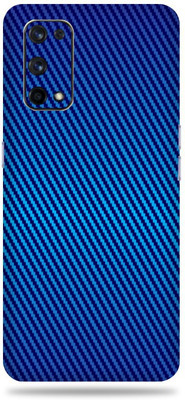 BUGGU Realme X7 Max Mobile Skin(Ultra Super Blue Carbon Fiber Skin With High Matte Finish., Mobile Skin (Back+Side+Camera))