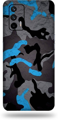 Jeeva Creation Realme X7 Max, real me x 7 max Mobile Skin(Ultra Super Military Blue Camouflage Skin With High Matte Finish.)