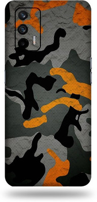 AsSkin Realme X7 Max Mobile Skin(Ultra Super Camo Orange With High Matte Finish.)