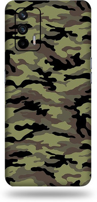 LAMHA Realme X7 Max Mobile Skin(Ultra Super Camouflage Military Green With High Matte Finish.)