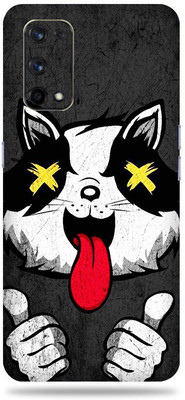 BUGGU Realme X7 Max Mobile Skin(Ultra Super Crazy Cat Skin With High Matte Finish., Mobile Skin (Back+Side+Camera))