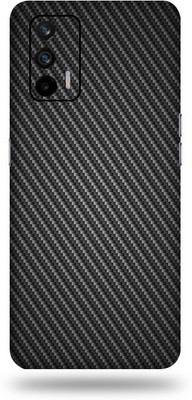 AsSkin Realme X7 Max Mobile Skin(Ultra Super Black Carbon Fiber With High Matte Finish.)