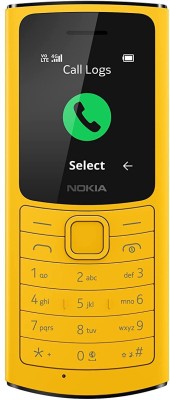 Nokia 110 4G with Volte HD Calls, Up to 32GB External Memory, FM Radio(Yellow)