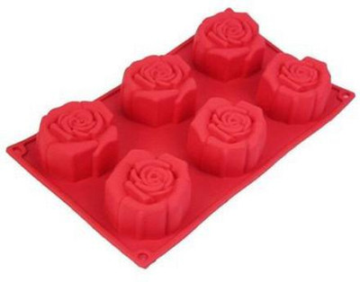 BAKERS4U Silicone Cupcake/Muffin Mould 6(Pack of 1)