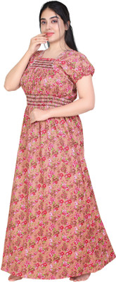 ZAIRRA Women Nighty(Multicolor)
