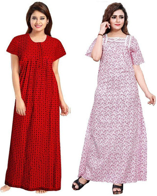 NEGLIGEE Women Nighty(Multicolor)