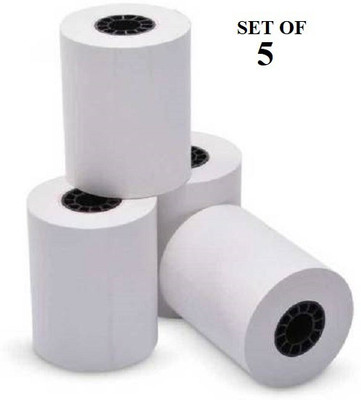 True-Ally 57MM x 25 mtr (2Inch) (55 GSM) Thermal Paper roll Ideal for Billing, POS Machine (TA-POS5725) (Pack of 5 Rolls) (57mm x 25mtr - 5 Rolls) Unruled 57 mm x 25 Mtr 55 gsm Thermal Paper(Set of 5, White) True-Ally 57MM x 25 mtr (2Inch) (55 GSM) Thermal Paper roll Ideal for Billing, POS Machine (TA-POS5725) (Pack of 5 Rolls) (57mm x 25mtr - 5 Rolls) Unruled 57 mm x 25 Mtr 55 gsm Thermal Paper(Set of 5, White)