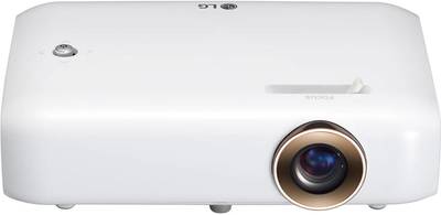 LG PH510PG-GL.ATRLLAN (550 lm / 2 Speaker / Wireless / Remote Controller) Portable 720p HD Projector  (White)