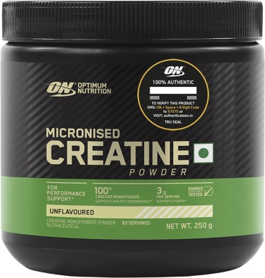 Optimum Nutrition ON Micronized Creatine Monohydrate Powder,83 serves Creatine(250 g, Unflavored)