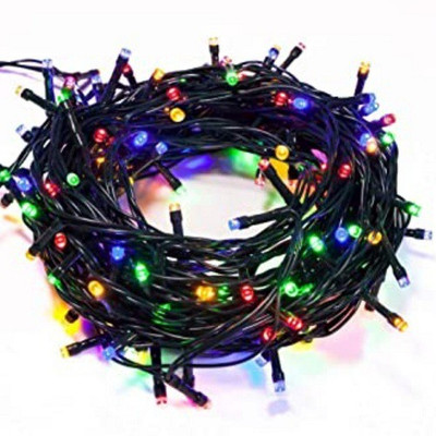 spark world 200 LEDs 40 m Multicolor Color Changing, Flickering, Steady String Rice Lights(Pack of 1)
