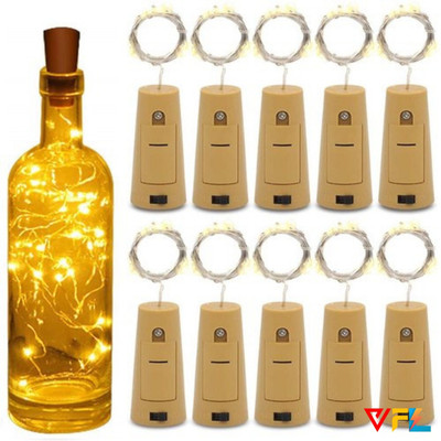 VFL 20 LEDs 2.08 m Yellow Steady Bulb Rice Lights(Pack of 10)