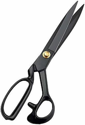 RKY Scissors for Leather Sewing shears for Tailoring.(10 Inch ) Scissors(Set of 1, Black)