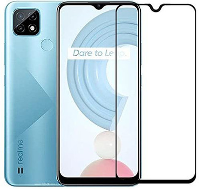 LIKEDESIGN Edge To Edge Tempered Glass for Realme C25Y, Realme C25y(Pack of 1)