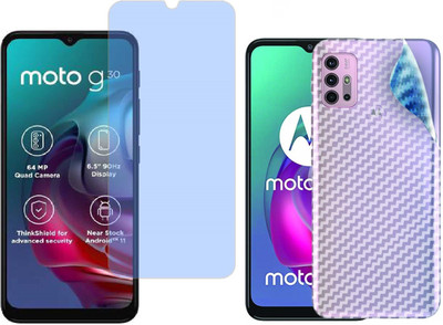 GLASS STAR Front and Back Screen Guard for Motorola Moto G30(Pack of 2)