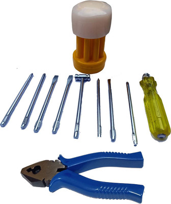 shophome screwdriver set With 8 inch Plier Combination Screwdriver Set(Pack of 1)