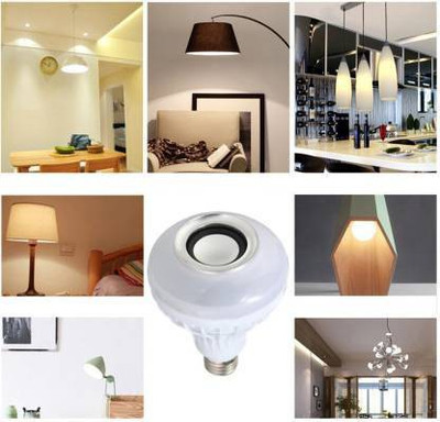 Motile B22 Multicolor 12w LED RGB Bluetooth Speaker Bulb Smart Bulb
