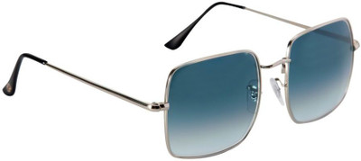 Gio Collection Retro Square Sunglasses(For Men, Grey)