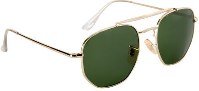 Gio Collection Oval Sunglasses(For Men, Green)