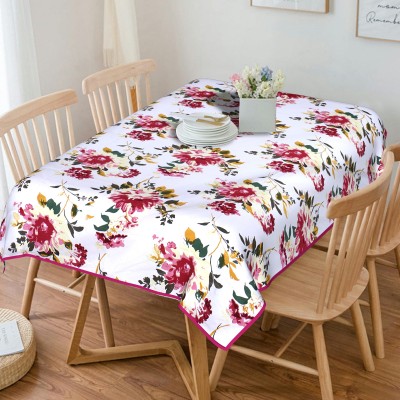 INDHOME LIFE Floral 4 Seater Table Cover(Multicolor, Cotton)