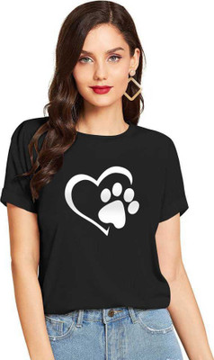 FabryKa Casual Printed Women Black Top