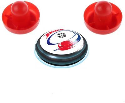 IndusBay Hover Ice Hockey Portable Table Ice Air Power with Air Cushion, Ball Board Game Disk Hover Ball Play Board Game (to be Played on Flat Table) (Multicolor) Hockey