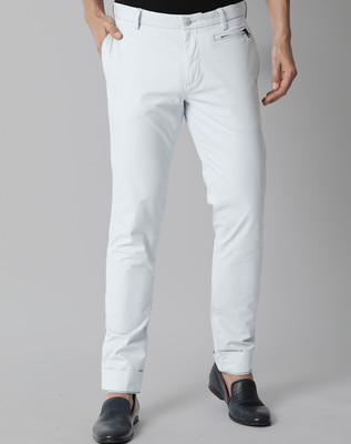 RARE RABBIT Slim Fit Men Light Blue Trousers