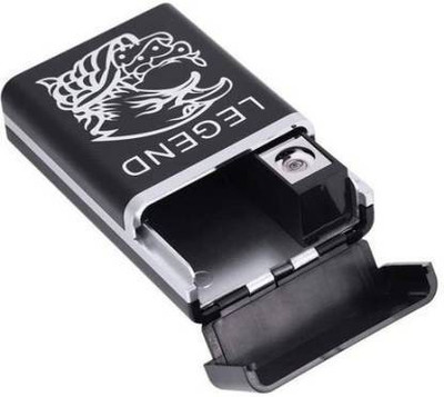 play run ™ Eagle Legend Slide Cigarette Case Cigarette Lighter Silver Eagle Legend Slide Cigarette Lighter Legend Black_Usb Lighter_001 Cigarette Lighter(Black)