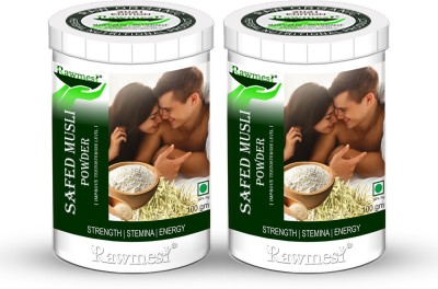 Rawmest Organic Safed Musli (white Musli) Powder|Strenght|Stemina|Energy| 100gm(2 x 100 g)