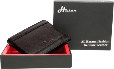 Hasan Men Formal, Casual, Travel, Trendy Brown Genuine Leather Wallet(8 Card Slots)