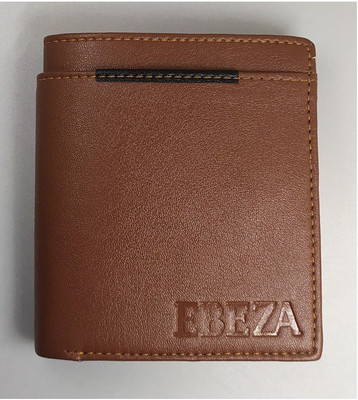 EBEZA Men Tan Artificial Leather Wallet(3 Card Slots)