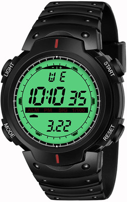 rv traders SPFIT-1108 Shockproof Multi-Functional Automatic Black Strap Waterproof Digital Sports Watch for Men's Kids Watch for Boys - Watch for Men Digital Watch - For Men(Set of-1) Digital Watch  - For Men