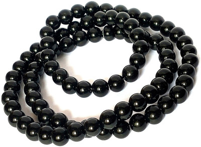 Meeko.com Good looking black pearl bracelet Men & Women(Black, Pack of 1)