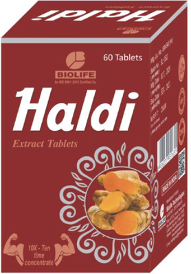 BIOLIFE HALDI EXTRACT TAB pack of 2(Pack of 2, 120 Tablets)