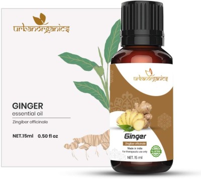 URBANORGANICS Ginger Essential Oil For Skin Care, Hair & Aromatherapy Massage Pure Natural & Undiluted 15ML(15 ml)