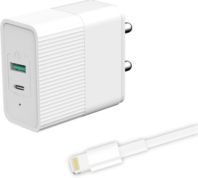 Unix 2.5 A Wall Charger for Mobile with Detachable Cable(White)